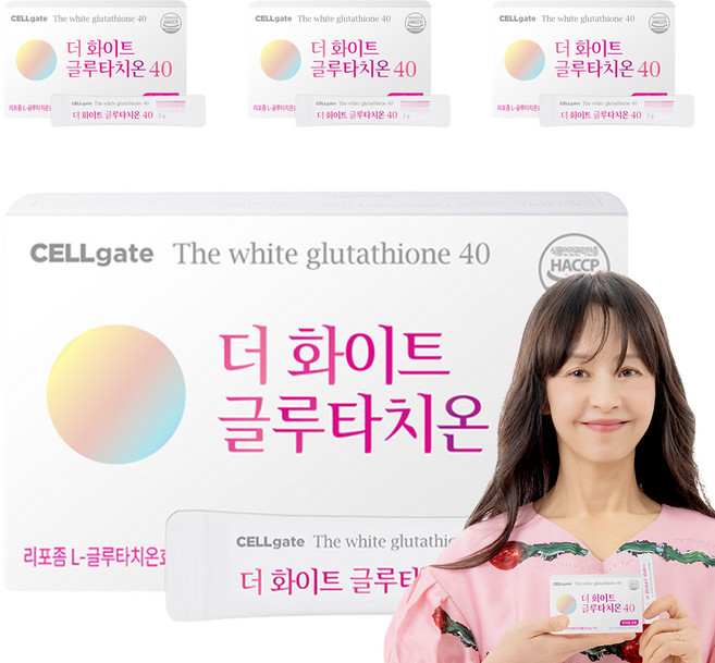 셀게이트 더화이트 글루타치온 40, 60g, 4개