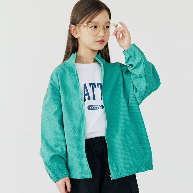 바브키즈 아동용 엠보 윈드 브레이커