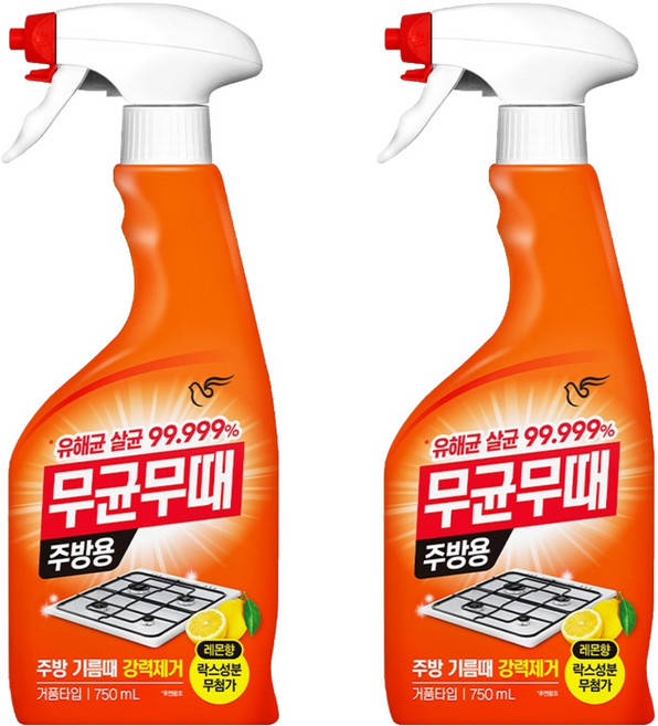 무균무때 주방용 세정제, 750ml, 2개
