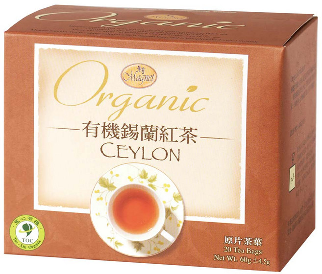 Magnet 曼寧 有機錫蘭紅茶, 3g, 20包, 1盒