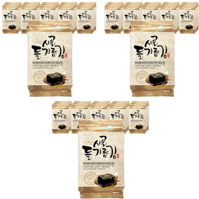 시골김 들기름김 도시락김, 4g, 48개
