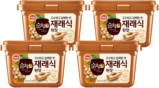 순창궁 재래식 된장, 500g, 4개