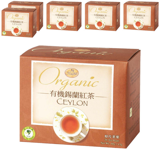 Magnet 曼寧 有機錫蘭紅茶, 3g, 20包, 6盒