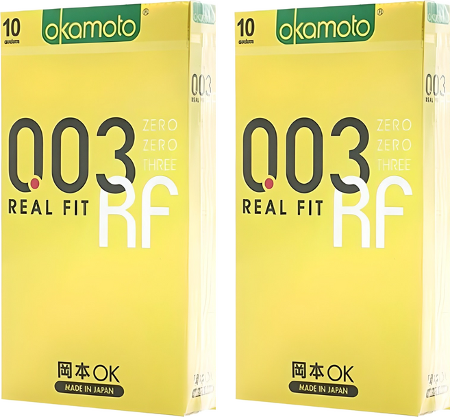 오카모토 0.03 리얼핏 초박형 콘돔, 10개입, 2개