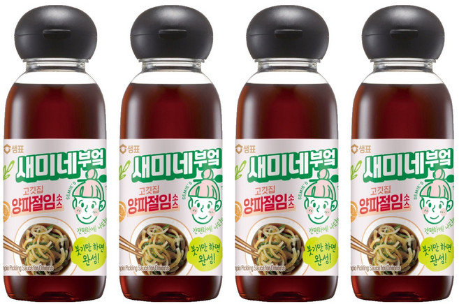 새미네부엌 고깃집 양파절임소스, 360g, 4개