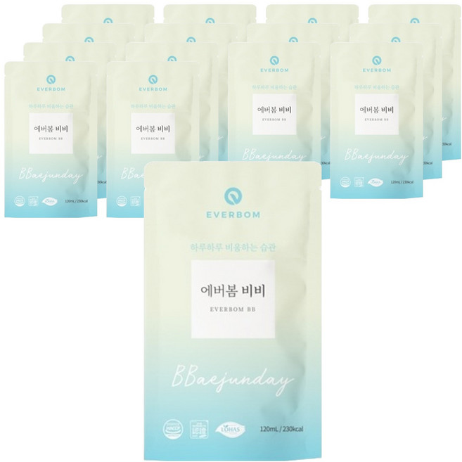 에버봄 비비 애프터, 120ml, 15개