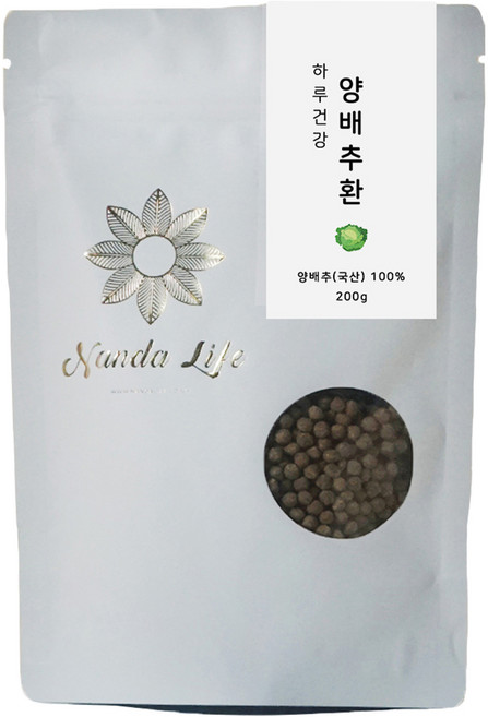 Nandalife 低溫加工每日健康高麗菜丸, 1個, 200g