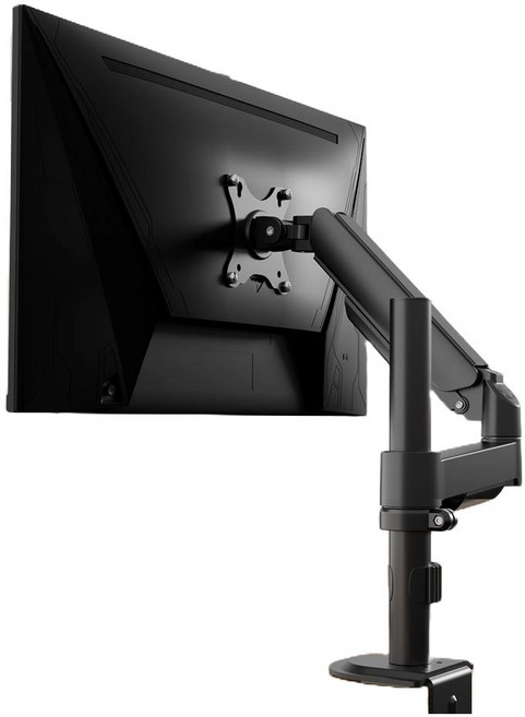 카멜마운트 싱글 폴타입 거치대 모니터암 CA1P, 블랙, 1개