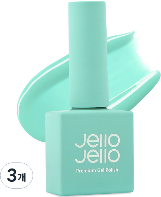 젤로젤로 버블리 콜렉션 컬러 젤네일, JC-74 코튼민트, 10ml, 3개