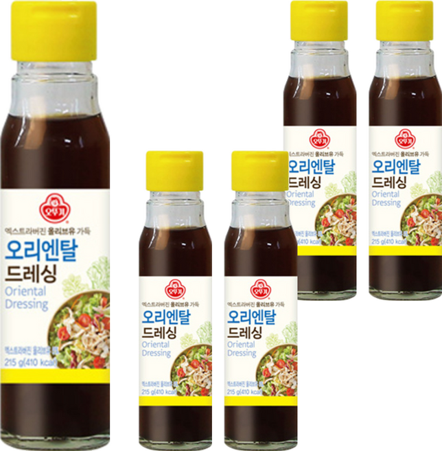 오뚜기 오리엔탈 드레싱, 5개, 215g