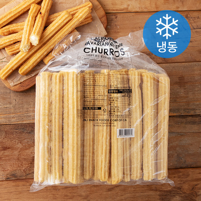 캘리포니아 바바리안 크리미 츄러스 25cm (냉동), 78g, 25개입, 1개