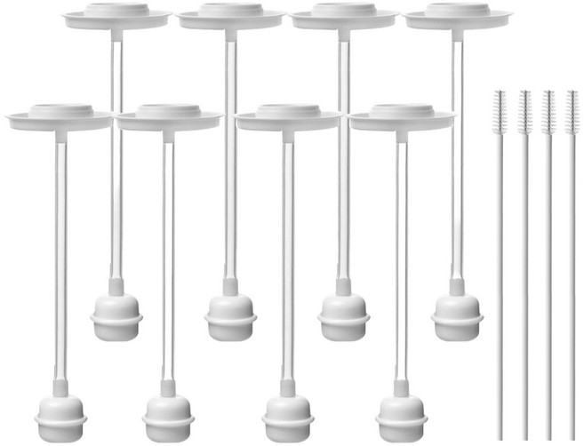 하이비 더블하트 전용 추달린 스트로우 2p, 4세트