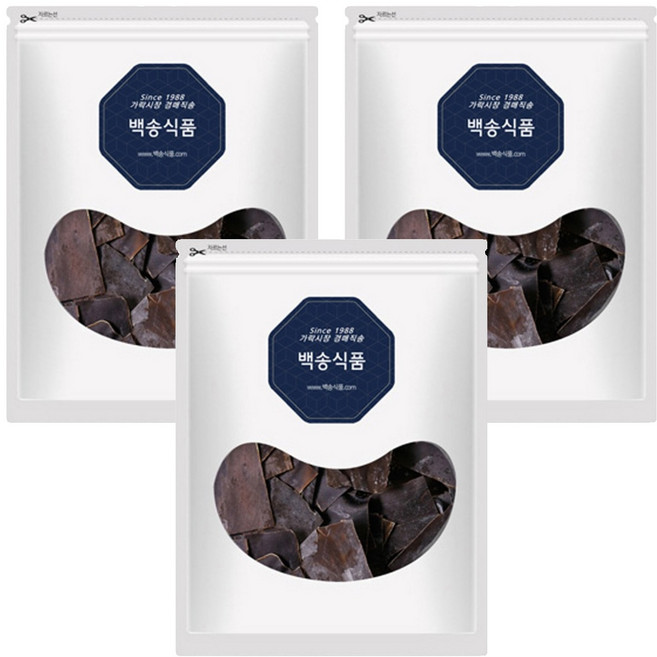 백송식품 완도산 자른 사각 다시마, 500g, 3개