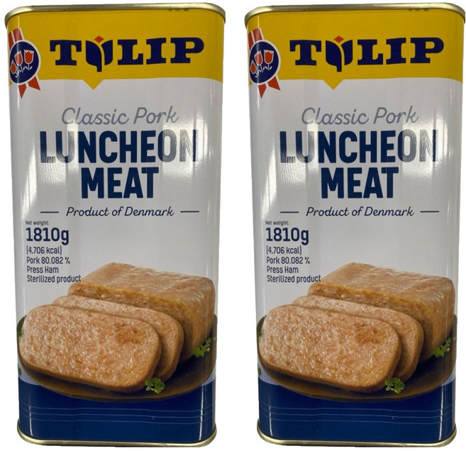 튤립푸드 런천 미트 햄통조림, 1.81kg, 2개