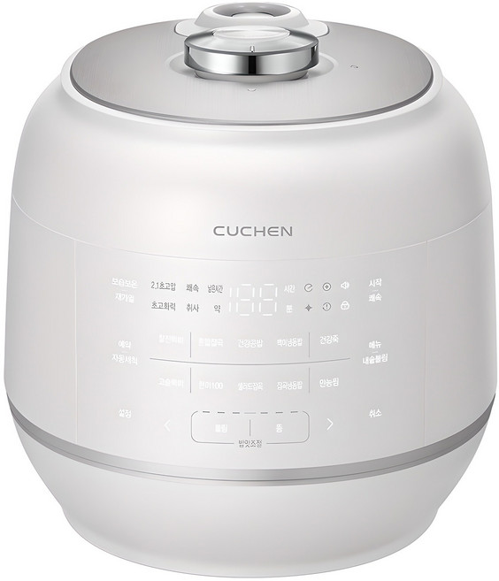 쿠첸 121 플러스 올스테인리스 IH 전기 압력밥솥 6인용, CRT-RPS0671BW, BlossomWhite