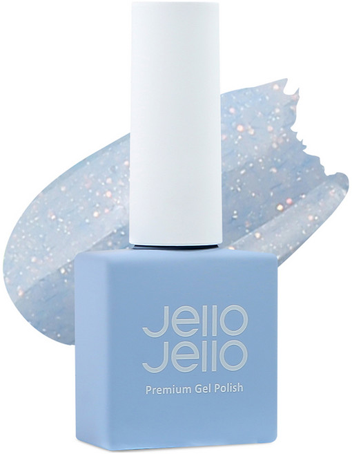 젤로젤로 니트 글리터 젤네일, JS-07 스카이밍크, 10ml, 1개