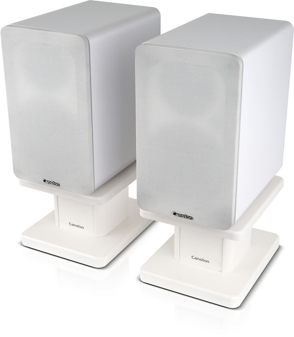 캔스톤 북쉘프 스피커 스탠드 2개, ST-15, 화이트, 1세트
