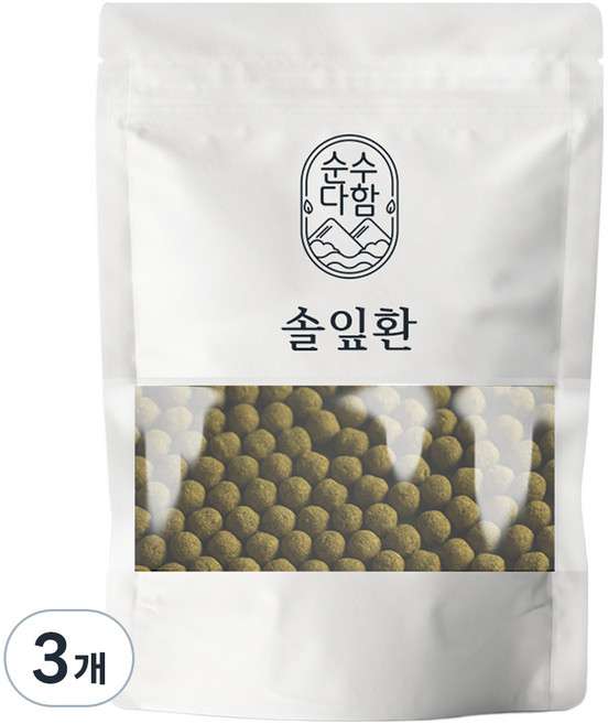순수다함 솔잎환, 300g, 3개
