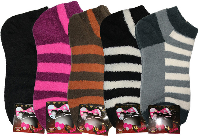 TS 국산 여성용 수면양말 단목 5족