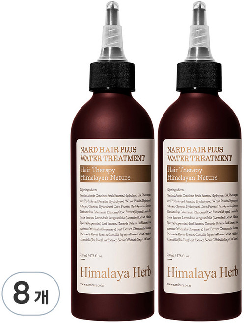 나드 헤어 플러스 워터 트리트먼트, 200ml, 8개