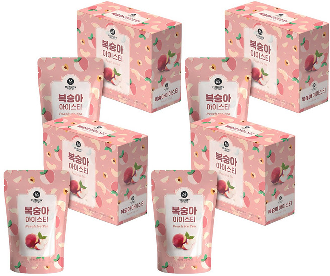 맥널티커피 복숭아 아이스 티, 190ml, 40개