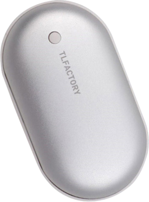 티엘팩토리 충전식 손난로, RY-HW5000, 티타늄실버