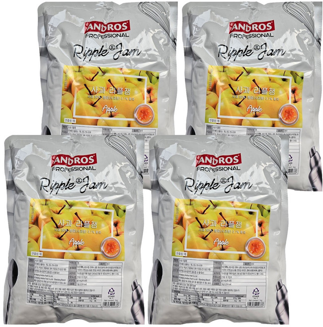 앤드로스 사과 리플잼, 1kg, 4개