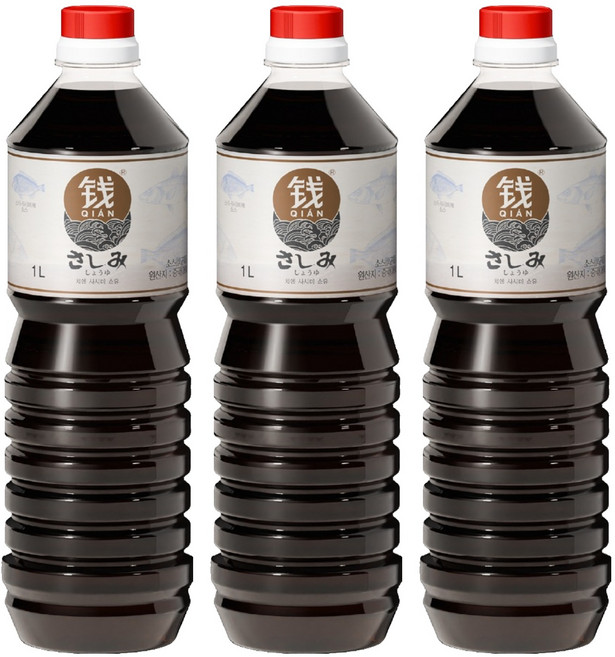 치엔 사시미 쇼유, 1L, 3개