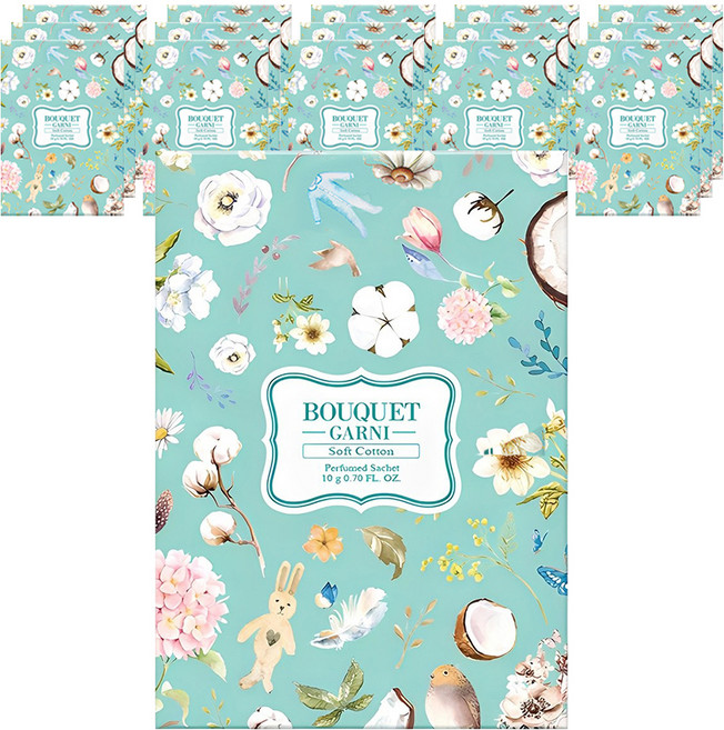 BOUQUET GARNI 衣櫥香氛袋 棉花香, 10g, 16個, Soft cotton