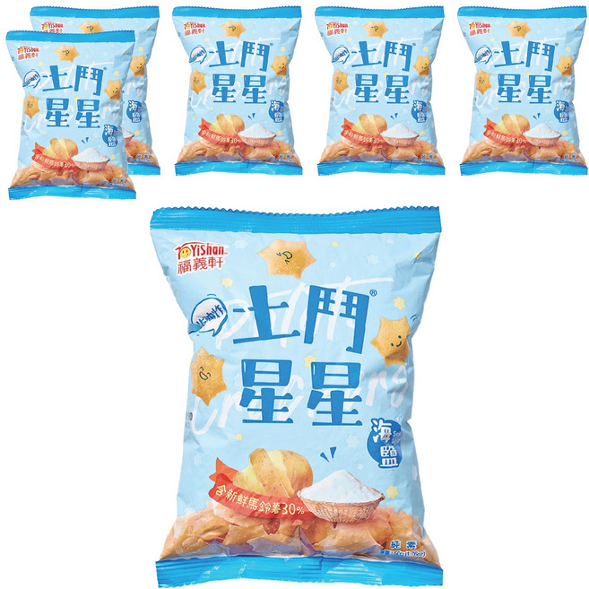 福義軒 土鬥星星 海鹽, 50g, 6包