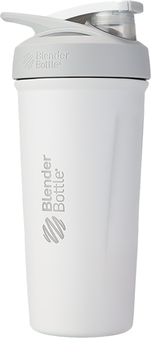 Blender Bottle Strada Stainless Steel 搖搖杯, 鉛白, 710ml, 1個