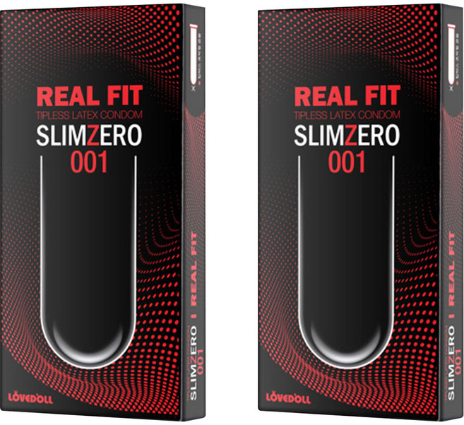 슬림제로 001 리얼핏 콘돔, 8개입, 2개