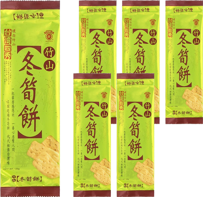 台灣四秀 竹山冬筍餅, 120g, 6包