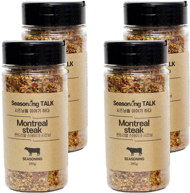 시즈닝톡 몬트리얼 스테이크 시즈닝, 260g, 4개