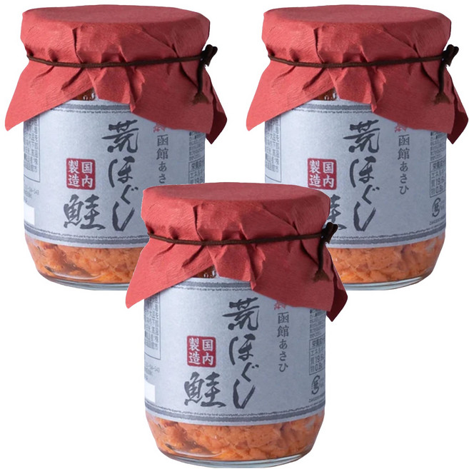 Hakodate Asahi 函館朝日 鮭魚鬆 荒鮭, 100g, 3罐
