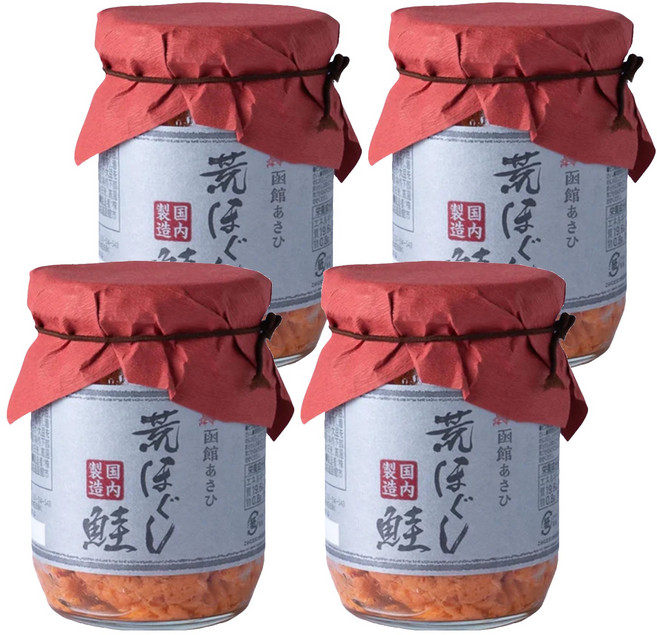 Hakodate Asahi 函館朝日 鮭魚鬆 荒鮭, 100g, 4罐