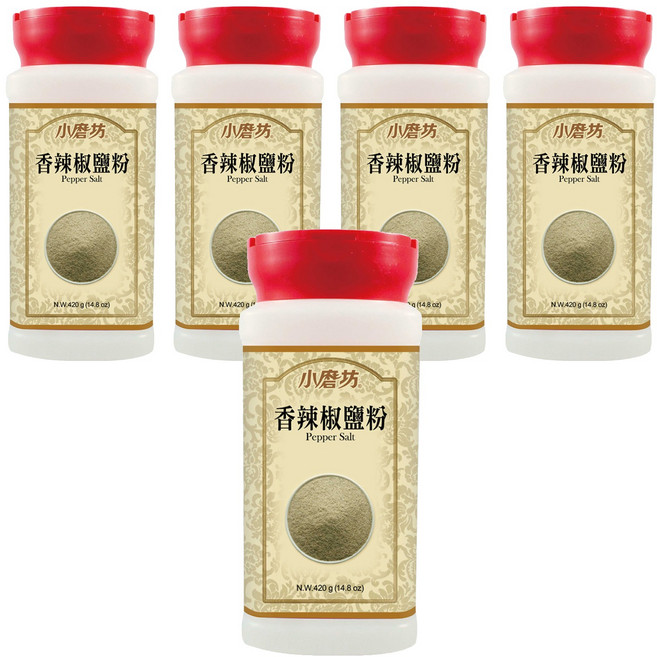 小磨坊 香辣椒鹽粉, 420g, 5罐