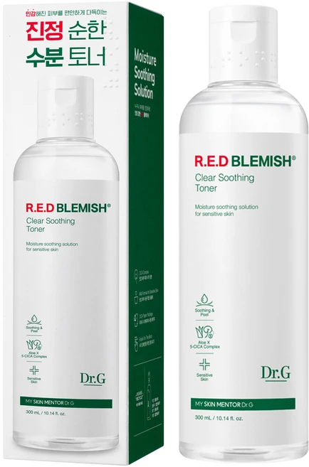 닥터지 레드 블레미쉬 클리어 수딩 토너, 300ml, 1개 - 쿠팡