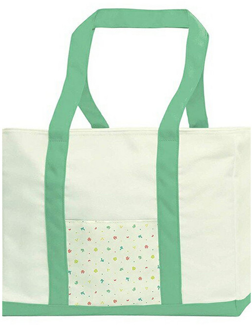 HORI 動森托特包, NSW-240, 綠色 + 白色, 1個