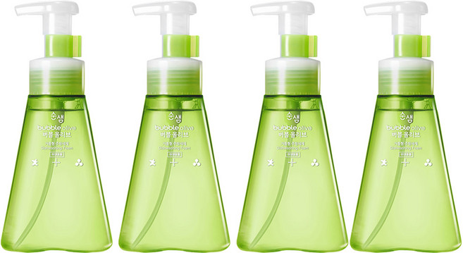 애경 순샘 버블 올리브 주방세제, 350ml, 4개