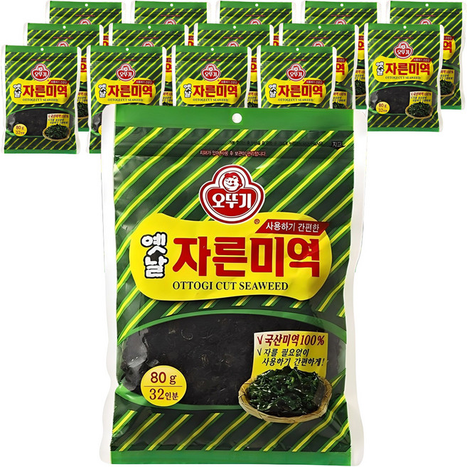 오뚜기옛날 자른미역, 80g, 15개