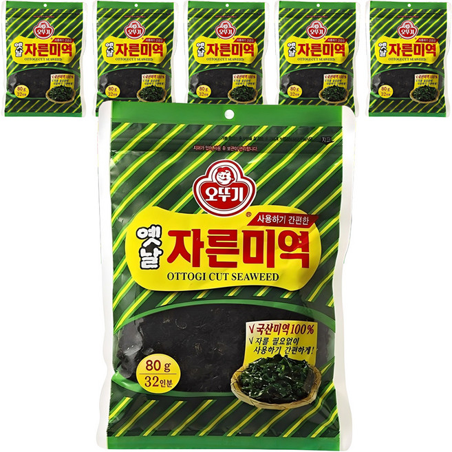 오뚜기옛날 자른미역, 80g, 6개