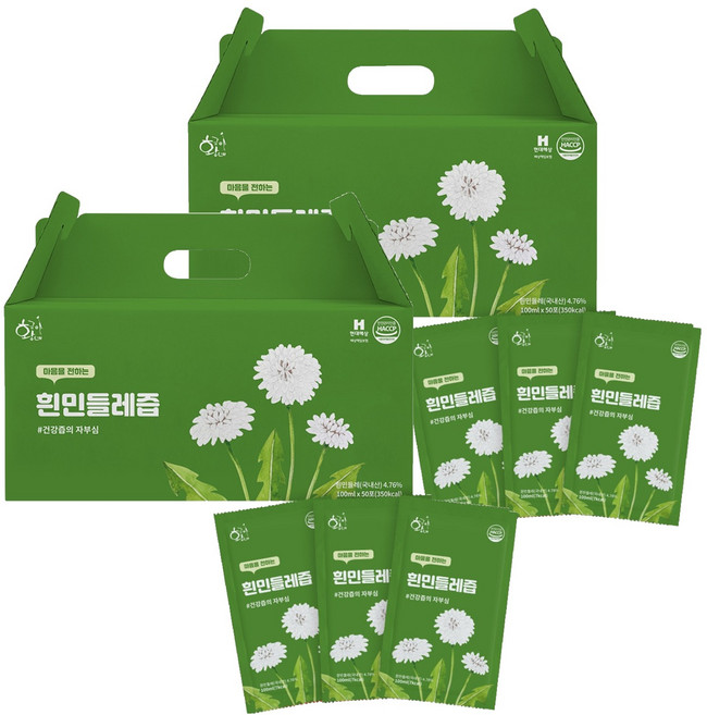 황금이네 흰민들레즙 진액 엑기스 100ml 50포, 5L, 2개