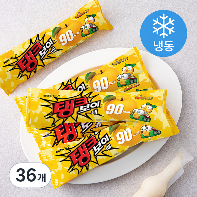 해태아이스 탱크보이 배 (냉동), 120ml, 6개입, 6개