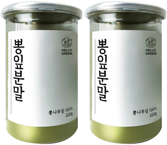 헬로우그린 국내산 뽕잎분말, 2개, 220g