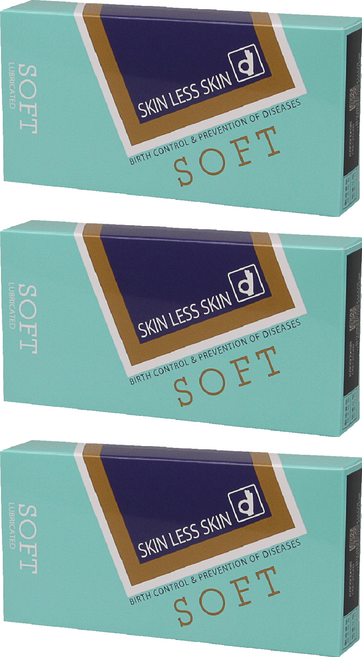 오카모토 스킨레스스킨 소프트 콘돔, 10개입, 3개