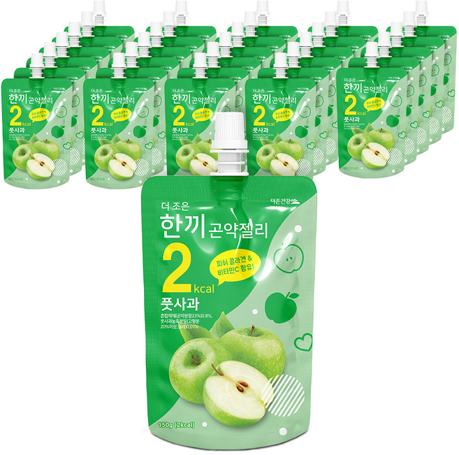 더존건강 더 조은 한끼곤약젤리 풋사과, 150ml, 30개
