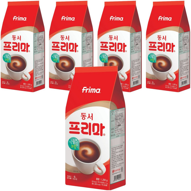 Frima 식물성크림 프리마, 1.2kg, 1개입, 5개