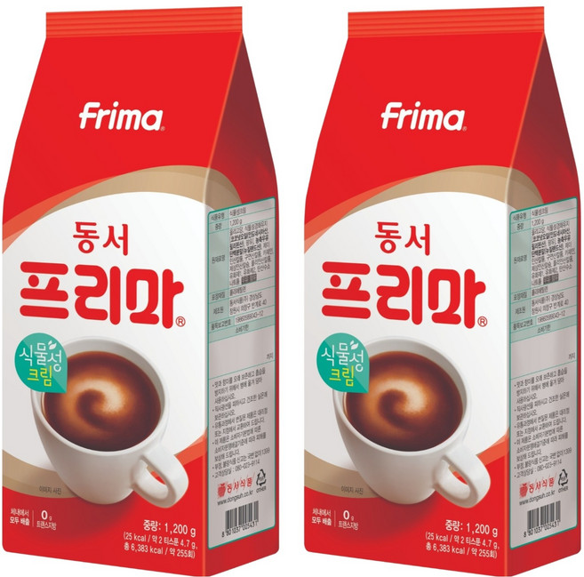 Frima 식물성크림, 1.2kg, 1개입, 2개