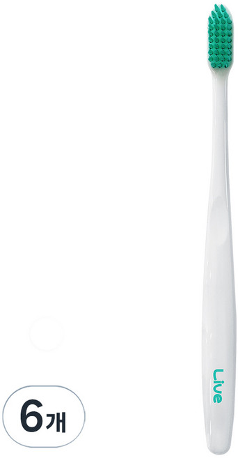 라이브오랄스 라이브 초극세모 칫솔, 1개입, 6개